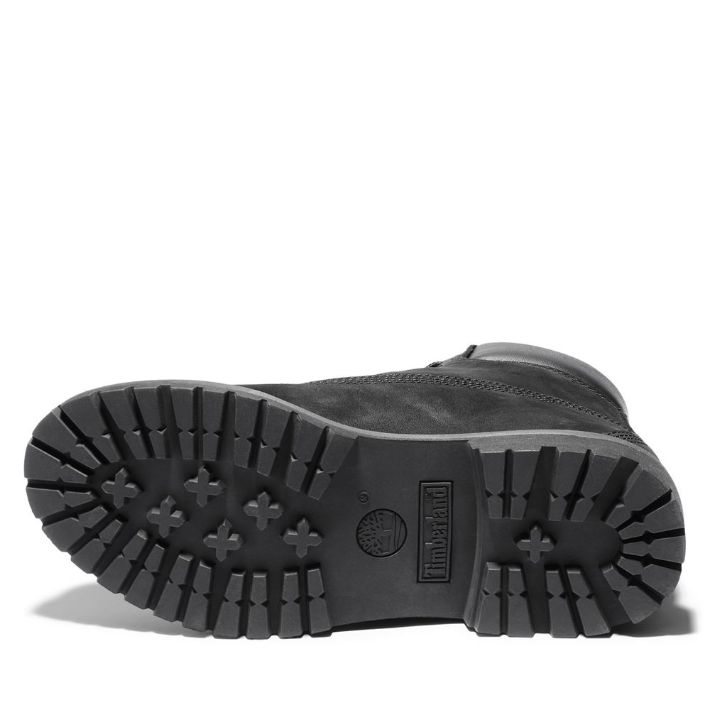 Timberland Womens 6-Inch Boots Premium Waterproof - Black - India UY2367594